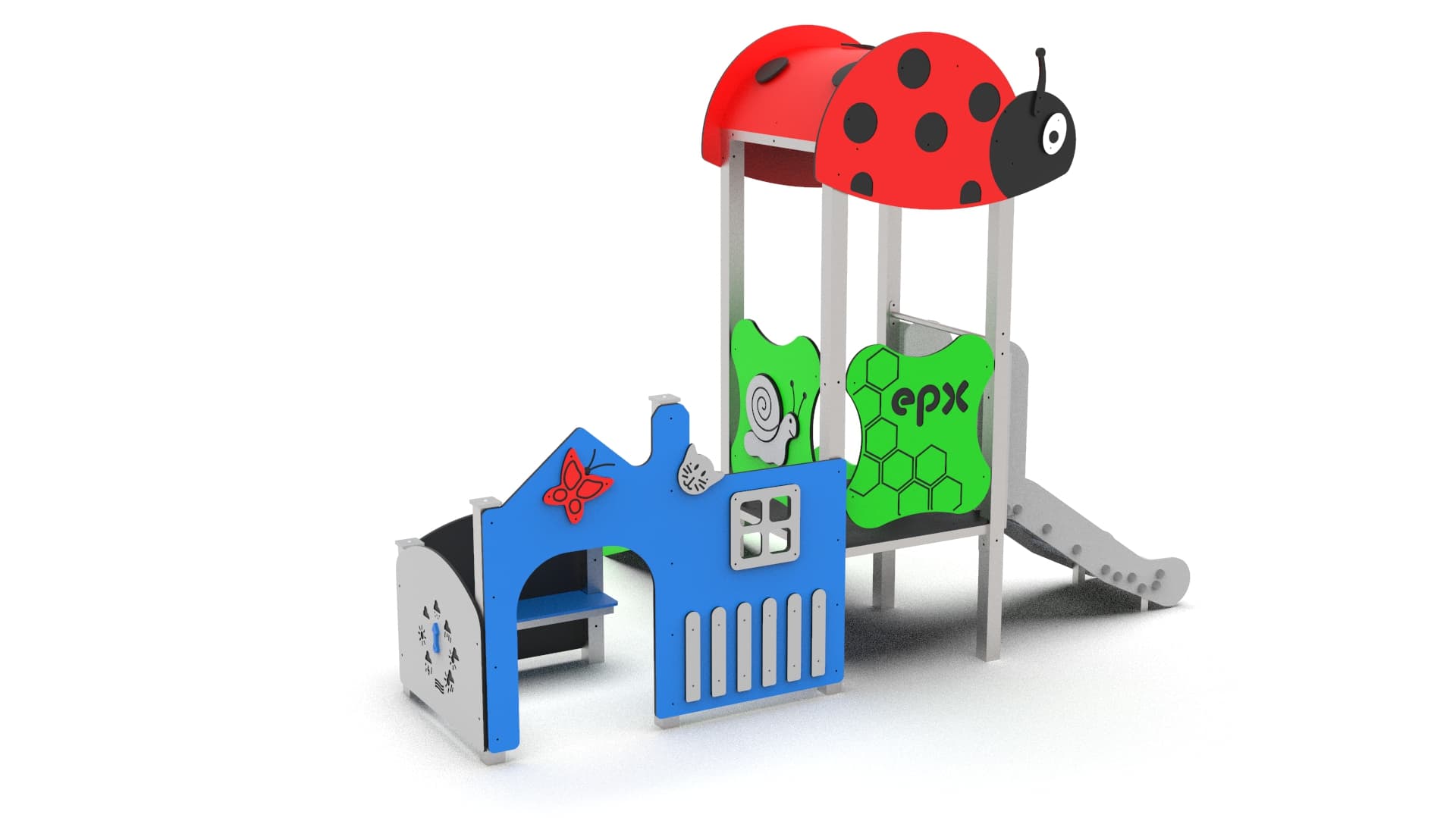 EPX-MUZ-013 Mini-Spielgerät – Marienkäfer-Spielhaus